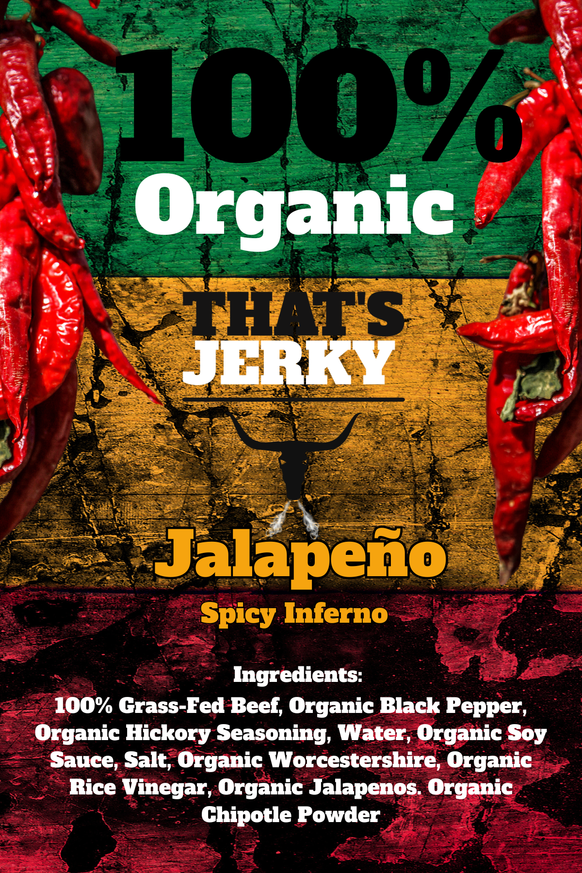 Organic Jalapeno Beef Jerky