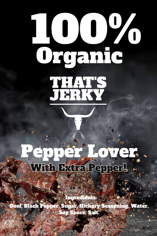 Organic Pepper Beef Jerky