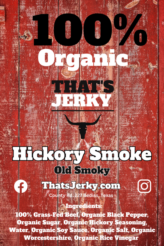 Organic Hickory Smoke Beef Jerky